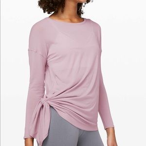 Lululemon To the Point Long Sleeve Smokey blush 8